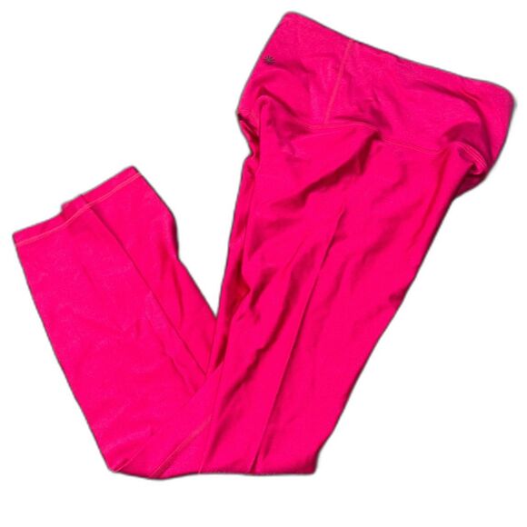 RARE Athleta Elation Shine Tight Leggings- Women’s Size Small – Hot Pink Shimmer - Picture 5 of 11
